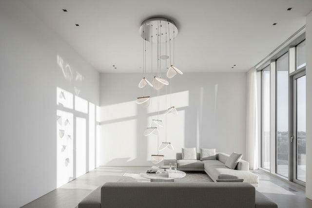 Deluxe Acrylic Blade Chandelier-ChandeliersDecor.com