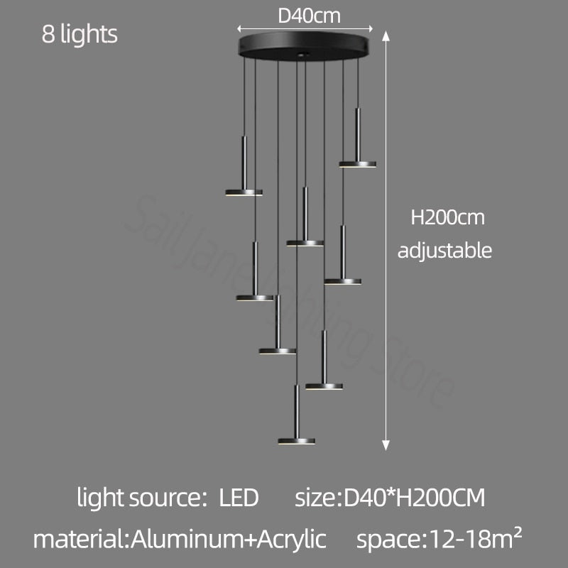 ChandeliersDecor.com-Staircase Chandelier-Designer Arc Luxury Staircase Chandelier