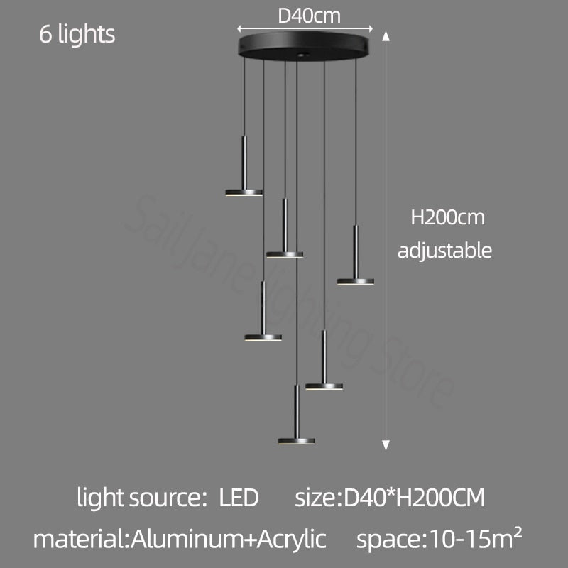 ChandeliersDecor.com-Staircase Chandelier-Designer Arc Luxury Staircase Chandelier