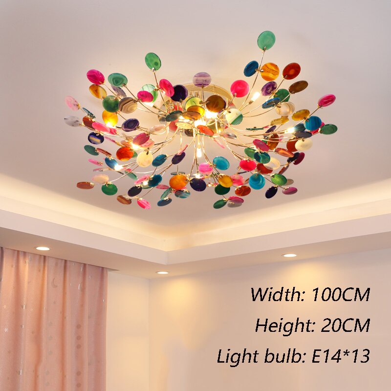 Designer Carnelian LED Ceiling Chandelier-ChandeliersDecor.com
