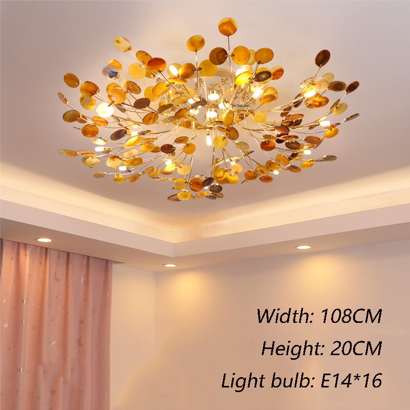 Designer Carnelian LED Ceiling Chandelier-ChandeliersDecor.com
