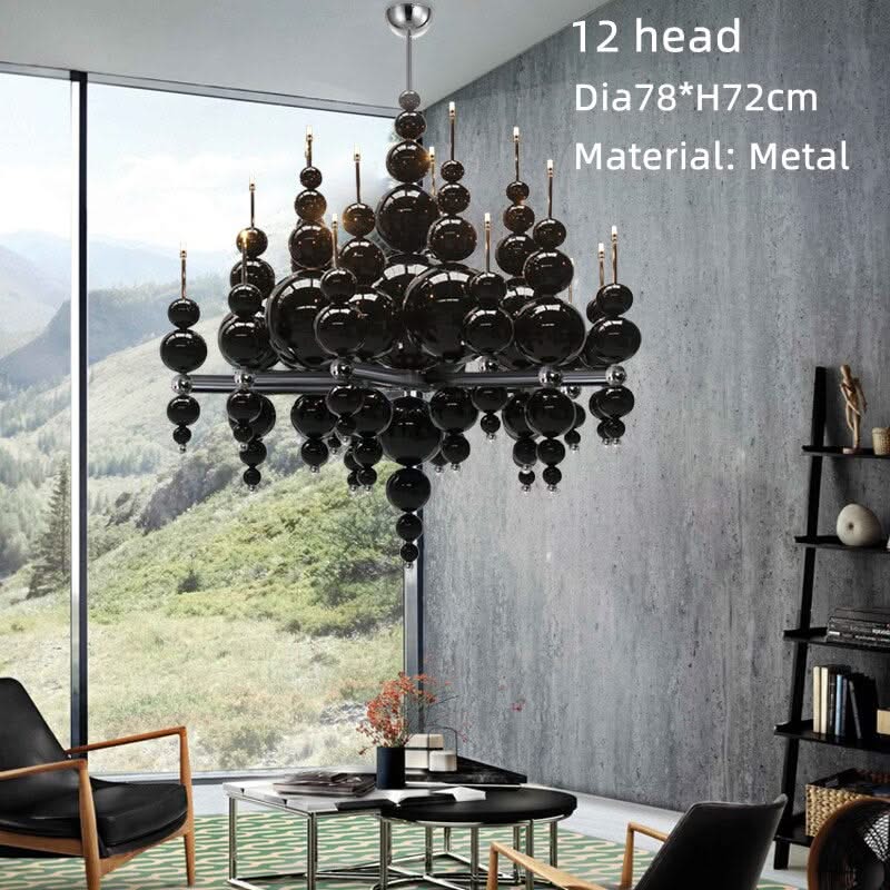 Designer Glass Balls Chandelier: Elegant Lighting Fixture-ChandeliersDecor.com