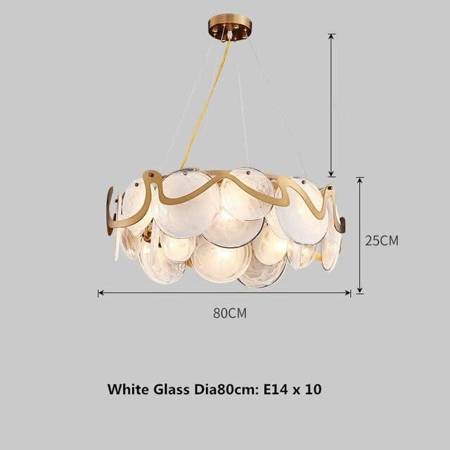 ChandeliersDecor.com-Kitchen Island-Designer Glass Chandelier: Elevate Your Space