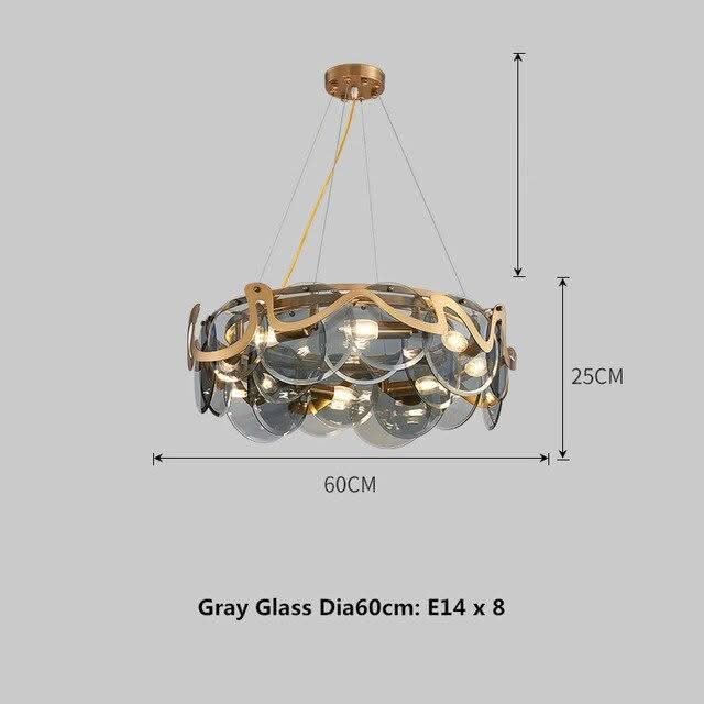ChandeliersDecor.com-Kitchen Island-Designer Glass Chandelier: Elevate Your Space