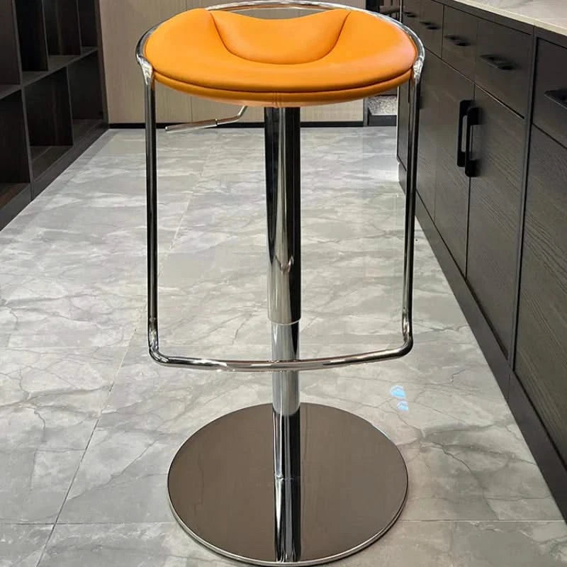 Designer Leather Kitchen Island Counter Stool-ChandeliersDecor.com