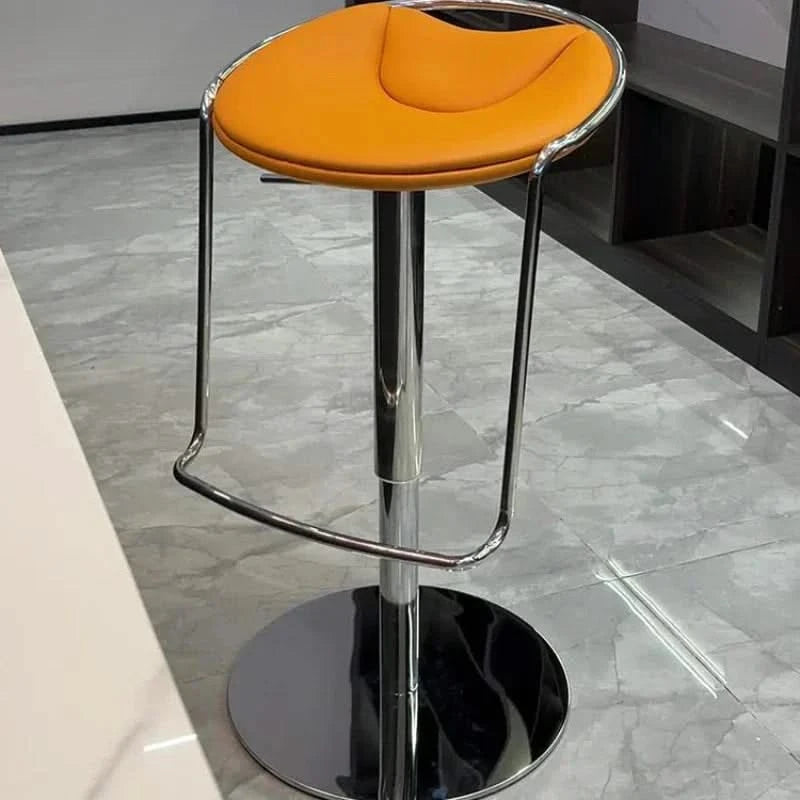 Designer Leather Kitchen Island Counter Stool-ChandeliersDecor.com