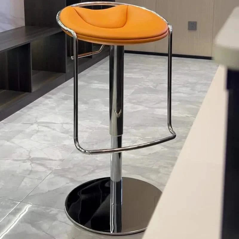 Designer Leather Kitchen Island Counter Stool-ChandeliersDecor.com