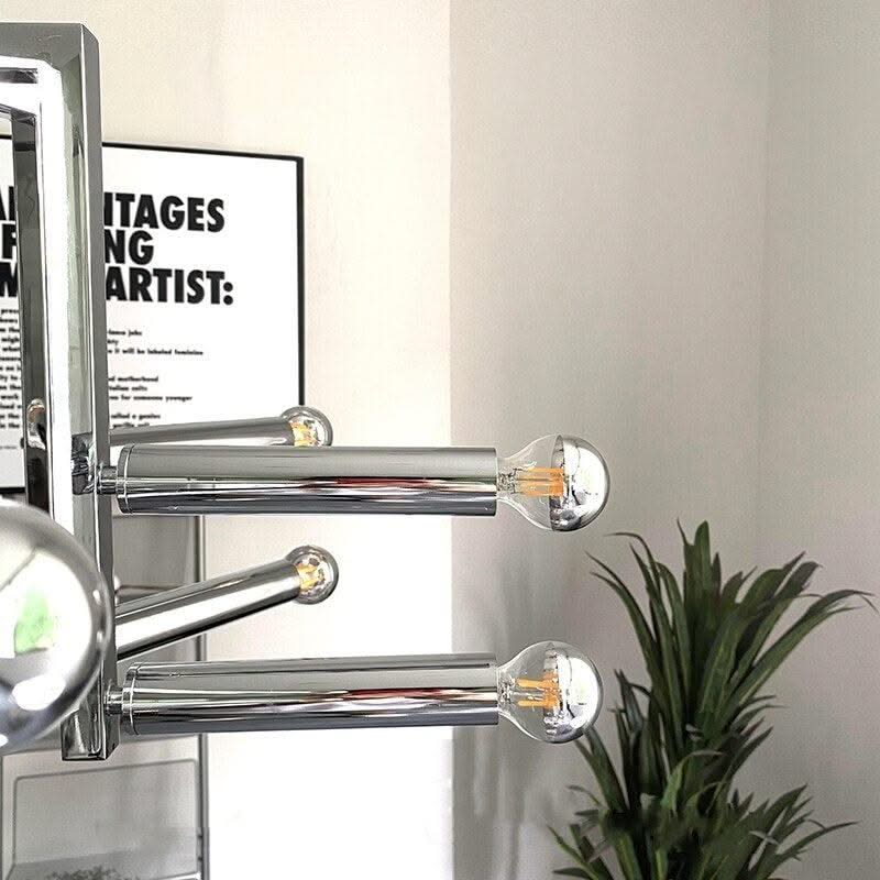 ChandeliersDecor.com-Chandeliers-Designer LED Chrome Hanging Light Chandelier