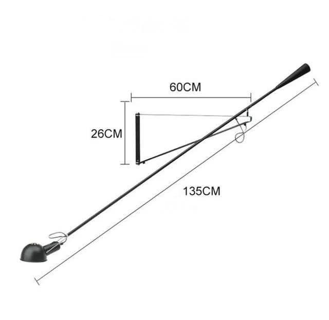 Designer Long Arm Adjustable Long Pole Wall Light-ChandeliersDecor.com