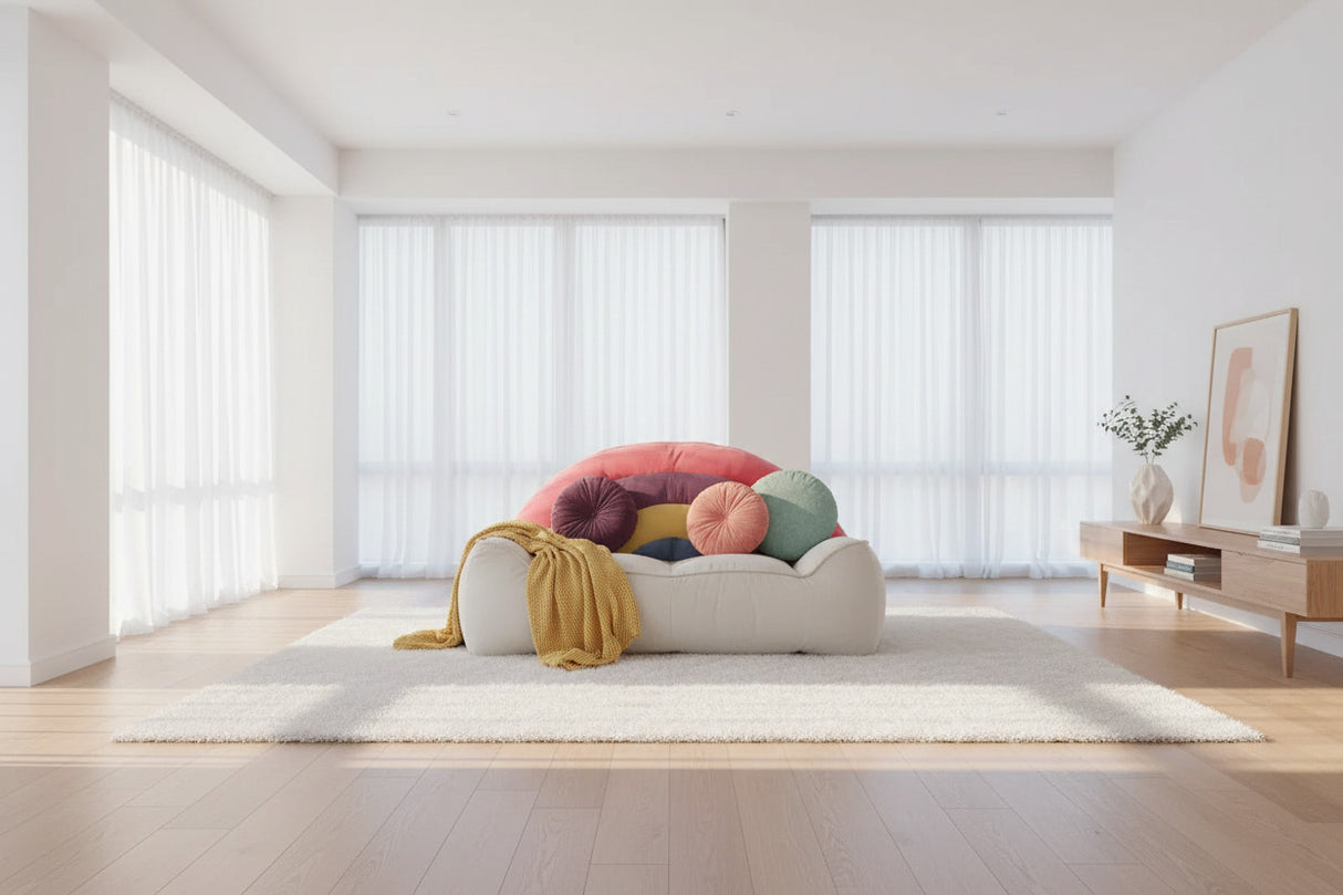 ChandeliersDecor.com-Furniture-Designer Rainbow Bean Bag Recliner Chair Sofa