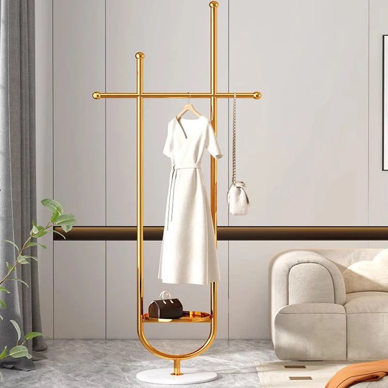 ChandeliersDecor.com-Drying Racks & Hangers-Designer Ropa Corner Clothes Hanging Organiser