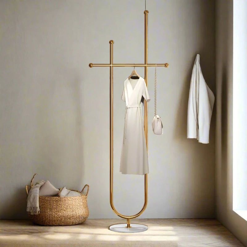ChandeliersDecor.com-Drying Racks & Hangers-Designer Ropa Corner Clothes Hanging Organiser
