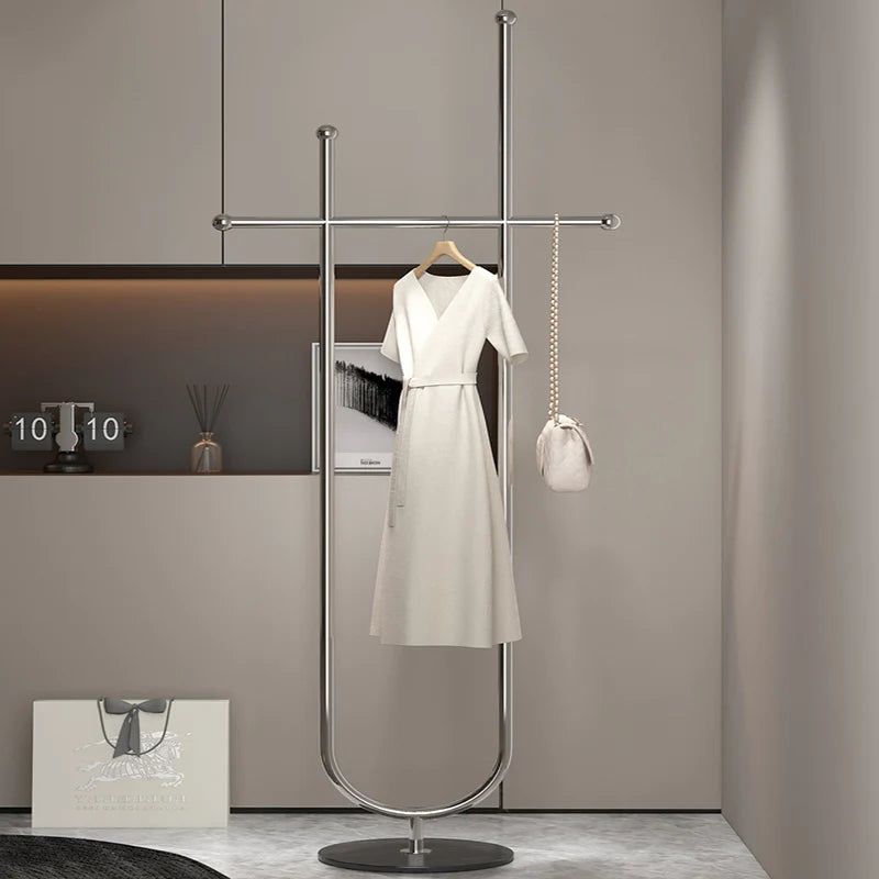 ChandeliersDecor.com-Drying Racks & Hangers-Designer Ropa Corner Clothes Hanging Organiser