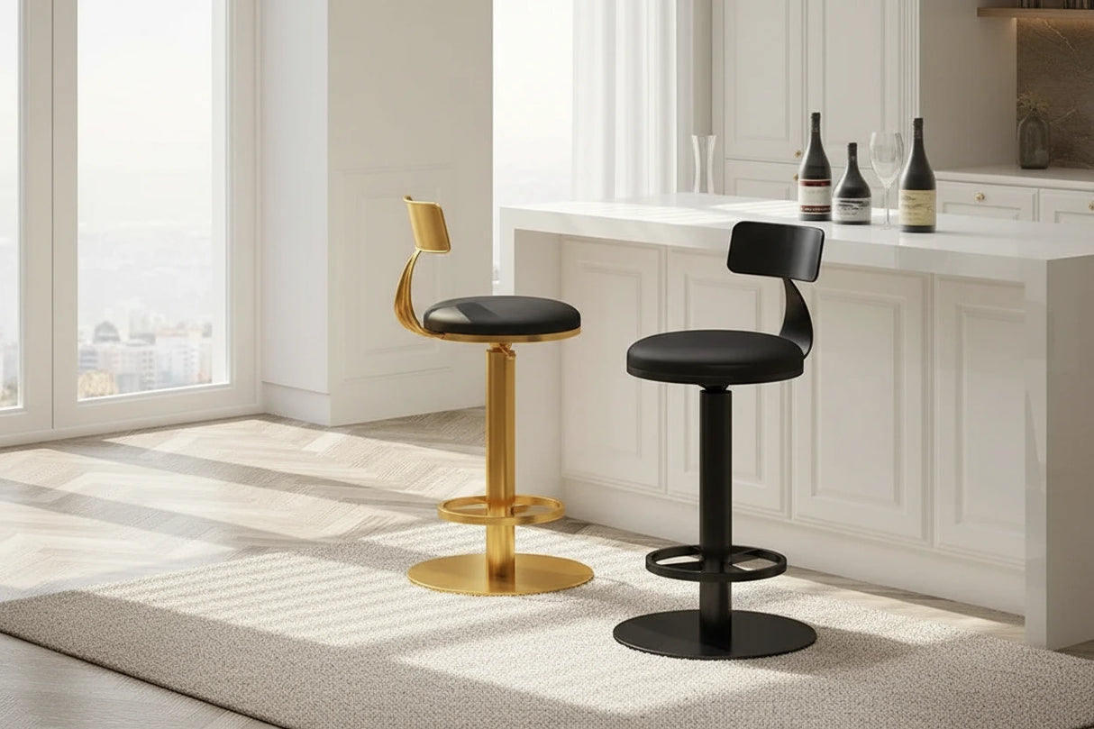 Designer Throne Gold Counter Chair Bar Stool-ChandeliersDecor.com