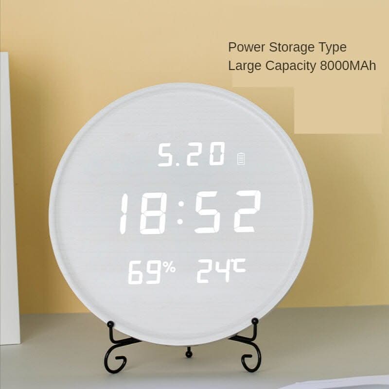 ChandeliersDecor.com-Wall Clocks-Digital Wooden Wall Clock Luxury Design