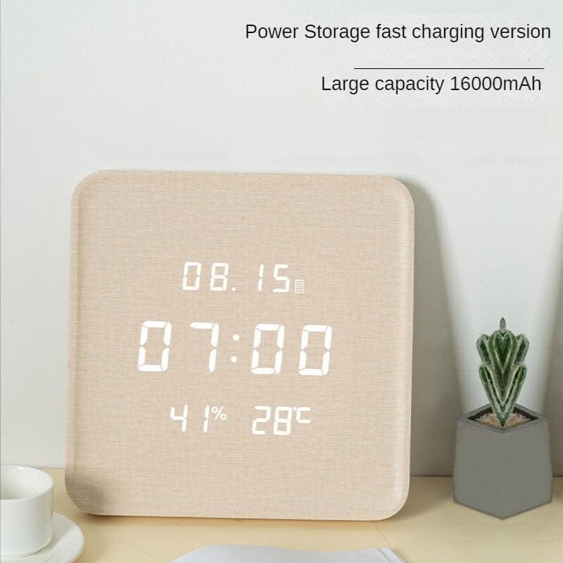 ChandeliersDecor.com-Wall Clocks-Digital Wooden Wall Clock Luxury Design