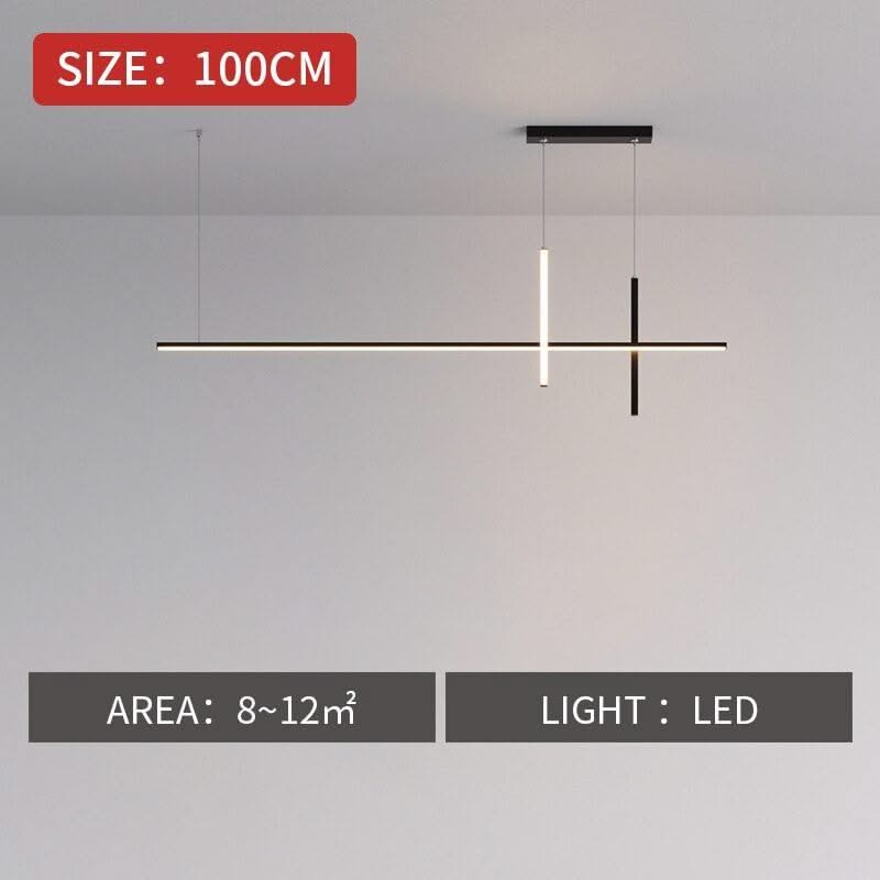 ChandeliersDecor.com-Kitchen Island-Dining Room Chandelier LED - Minimalist Strip Designer Lamp