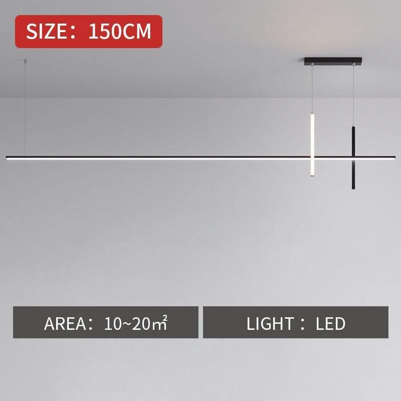 ChandeliersDecor.com-Kitchen Island-Dining Room Chandelier LED - Minimalist Strip Designer Lamp