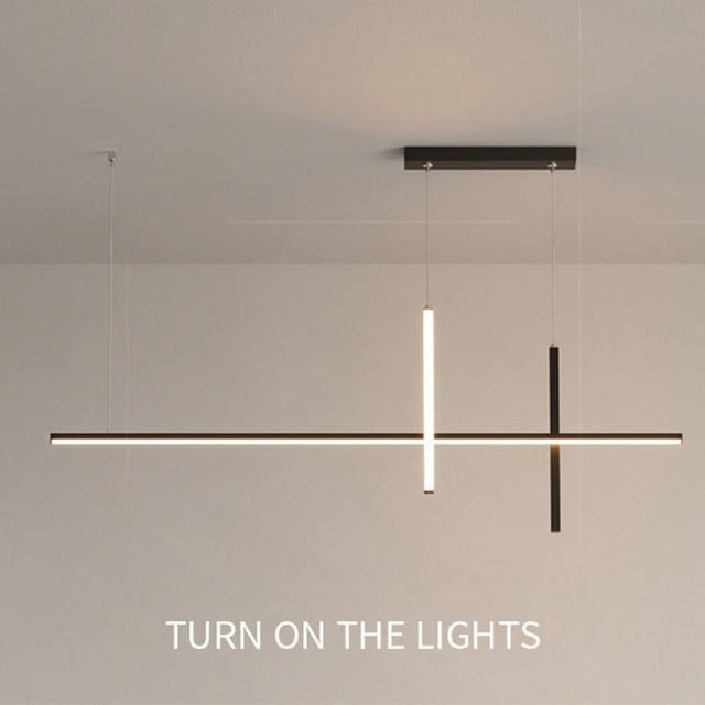 ChandeliersDecor.com-Kitchen Island-Dining Room Chandelier LED - Minimalist Strip Designer Lamp