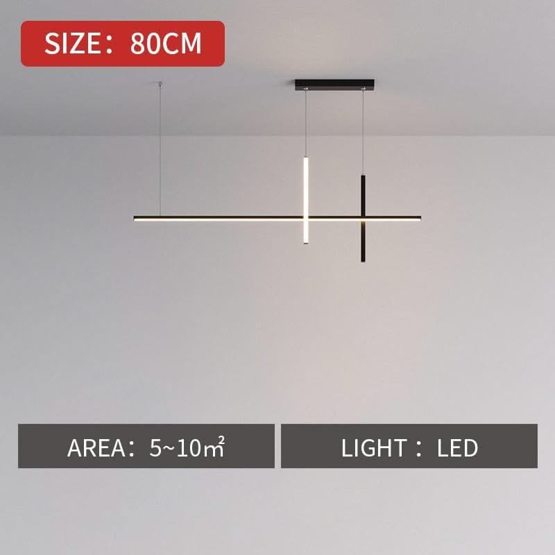 ChandeliersDecor.com-Kitchen Island-Dining Room Chandelier LED - Minimalist Strip Designer Lamp