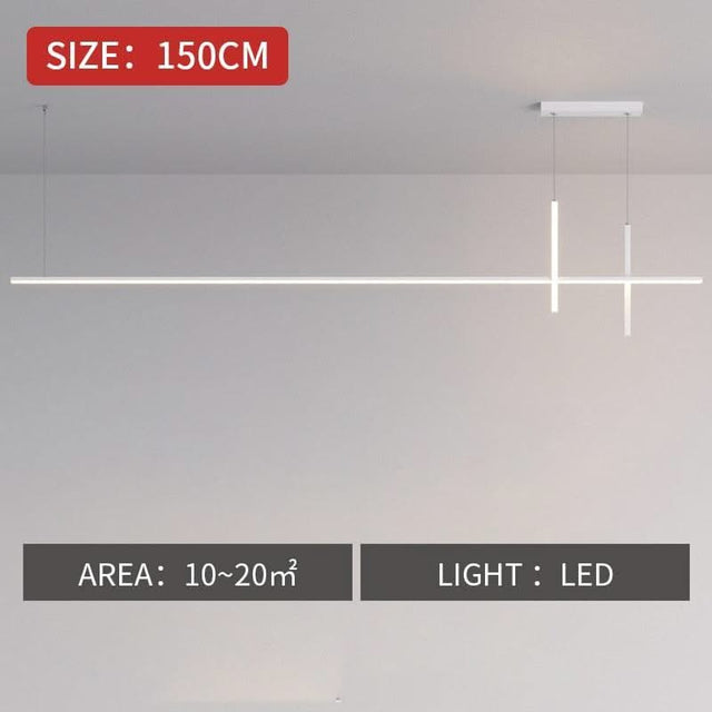 ChandeliersDecor.com-Kitchen Island-Dining Room Chandelier LED - Minimalist Strip Designer Lamp
