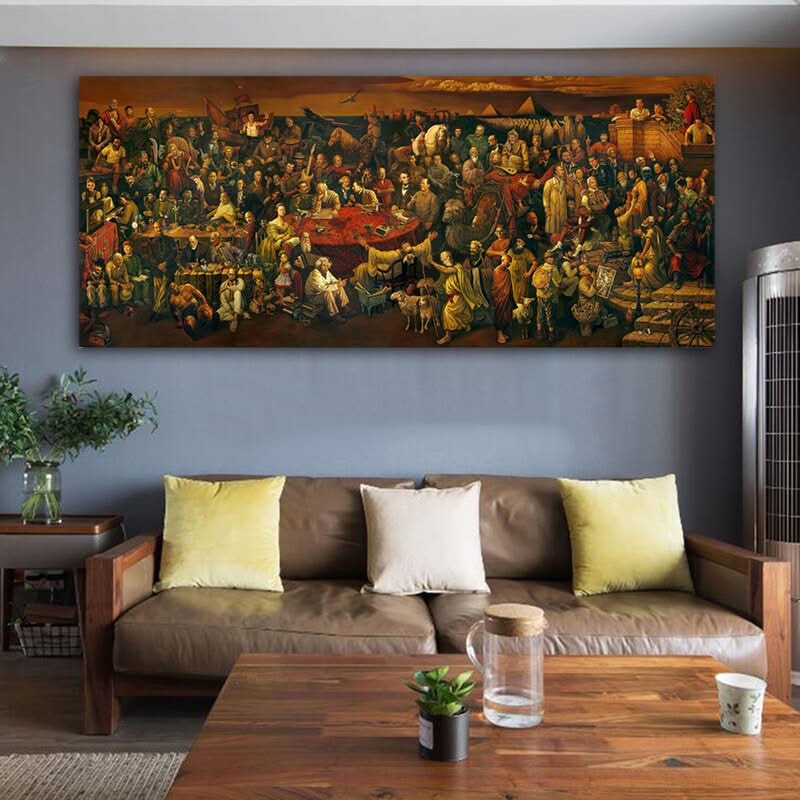 Discussing Divine Comedy Canvas Wall Art-ChandeliersDecor.com