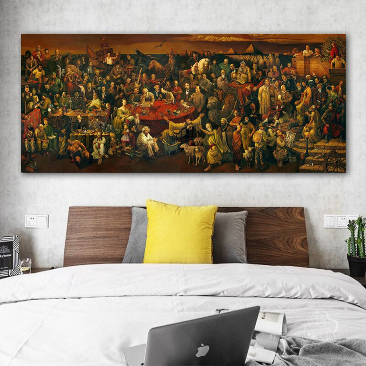 ChandeliersDecor.com-Wall Posters-Discussing Divine Comedy Canvas Wall Art