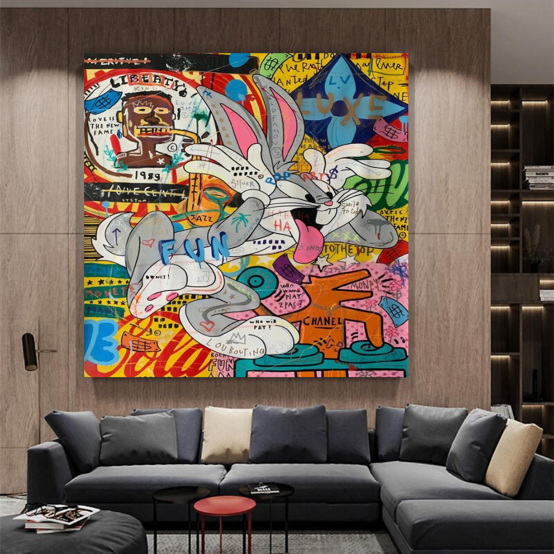 Disney Bugs Bunny Rabbit Canvas Wall Art-ChandeliersDecor.com