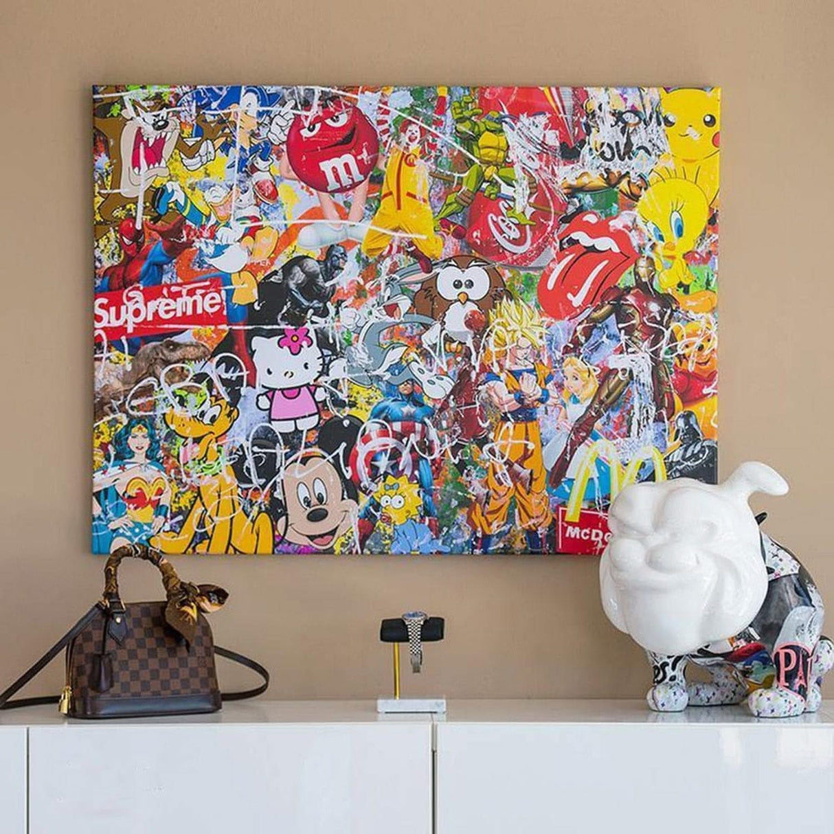 Disney Cartoon Marvel Portrait Graffiti Wall Art Poster-ChandeliersDecor.com