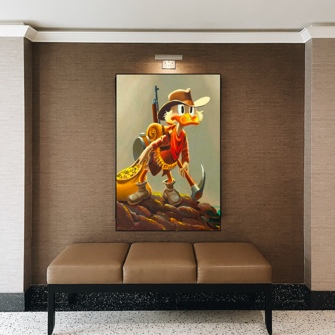 Disney Donald Duck Scrooge Mcduck Canvas Wall Art-ChandeliersDecor.com