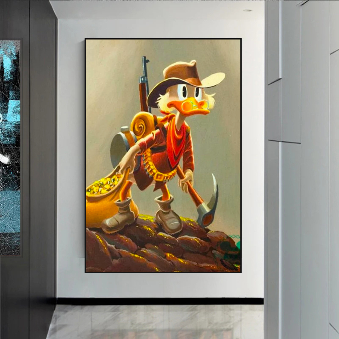 Disney Donald Duck Scrooge Mcduck Canvas Wall Art-ChandeliersDecor.com