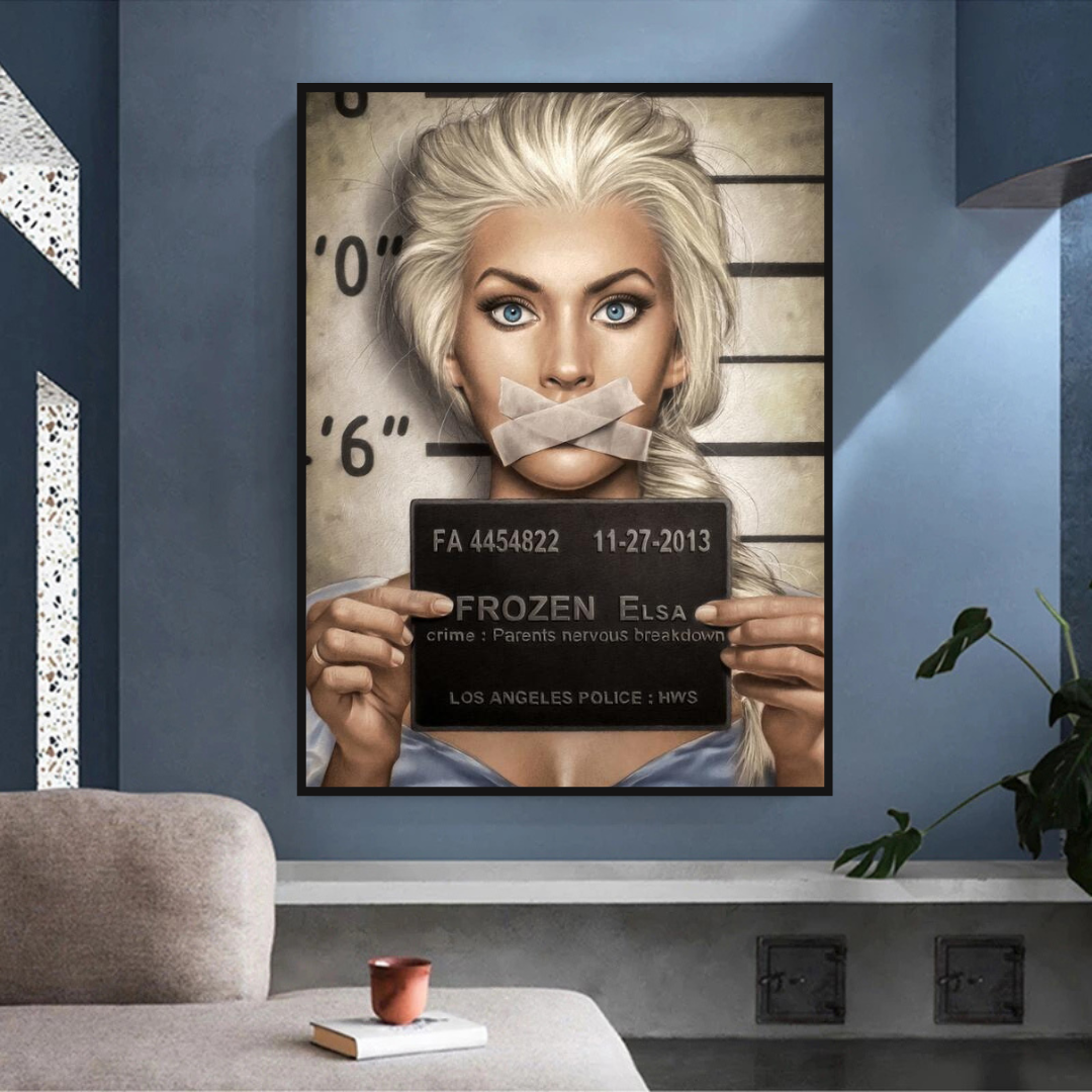 Disney Frozen Elsa Canvas Wall Art - Girls' Room Décor-ChandeliersDecor.com