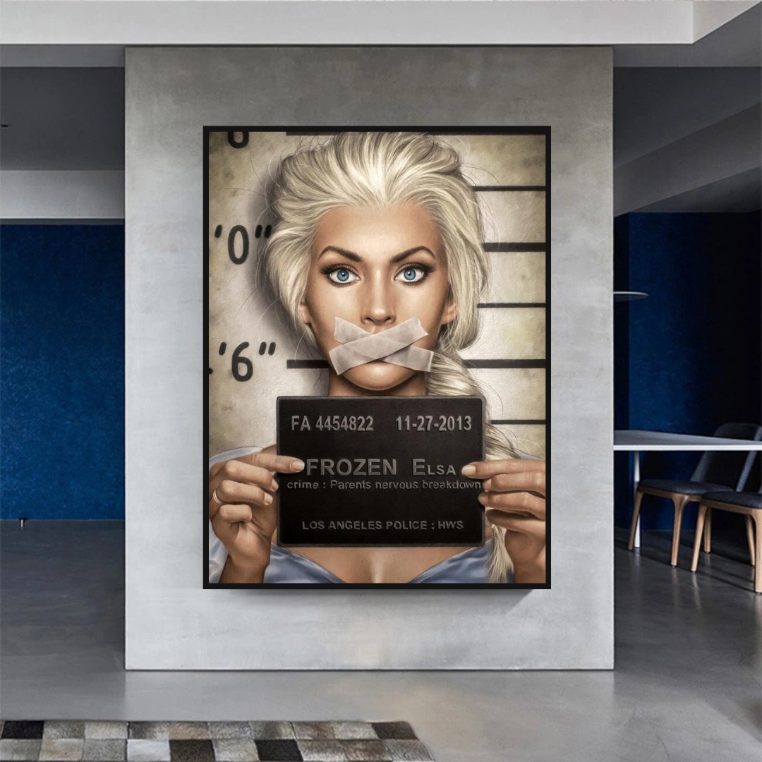 Disney Frozen Elsa Canvas Wall Art - Girls' Room Décor-ChandeliersDecor.com