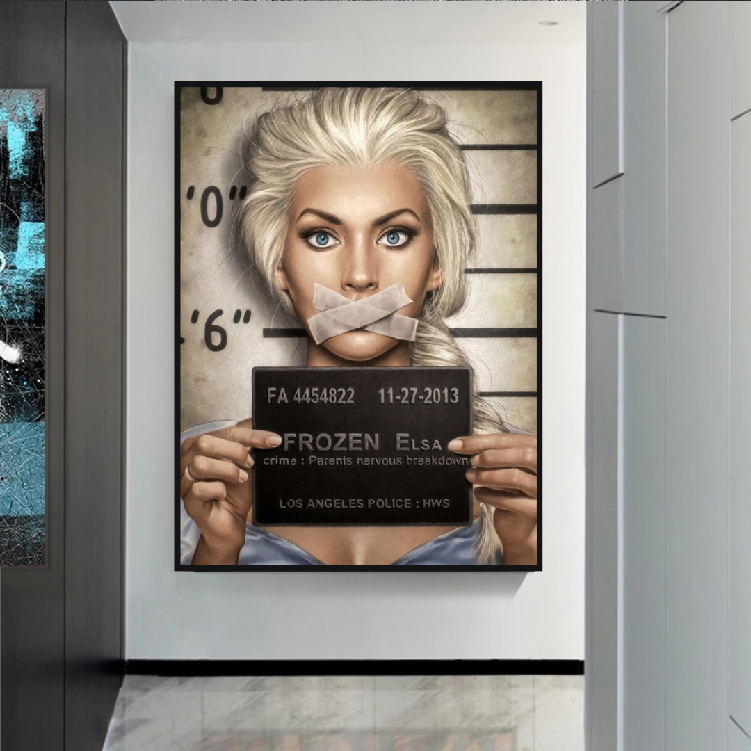 Disney Frozen Elsa Canvas Wall Art - Girls' Room Décor-ChandeliersDecor.com