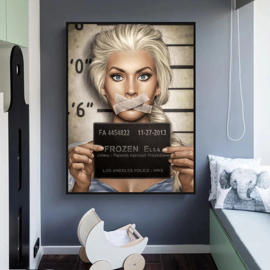 Disney Frozen Elsa Canvas Wall Art - Girls' Room Décor-ChandeliersDecor.com