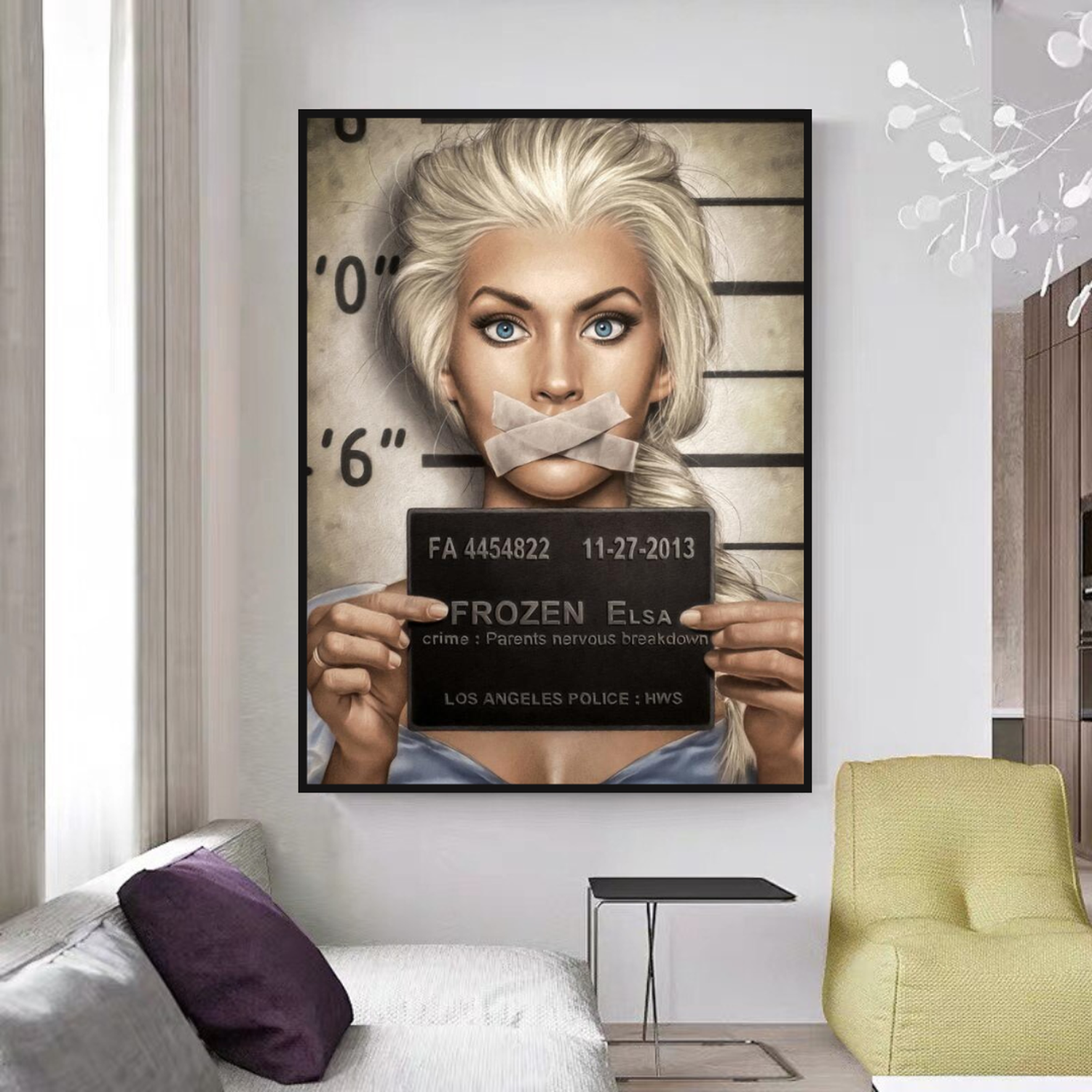 ChandeliersDecor.com-Wall Posters-Disney Frozen Elsa Canvas Wall Art - Girls' Room Décor