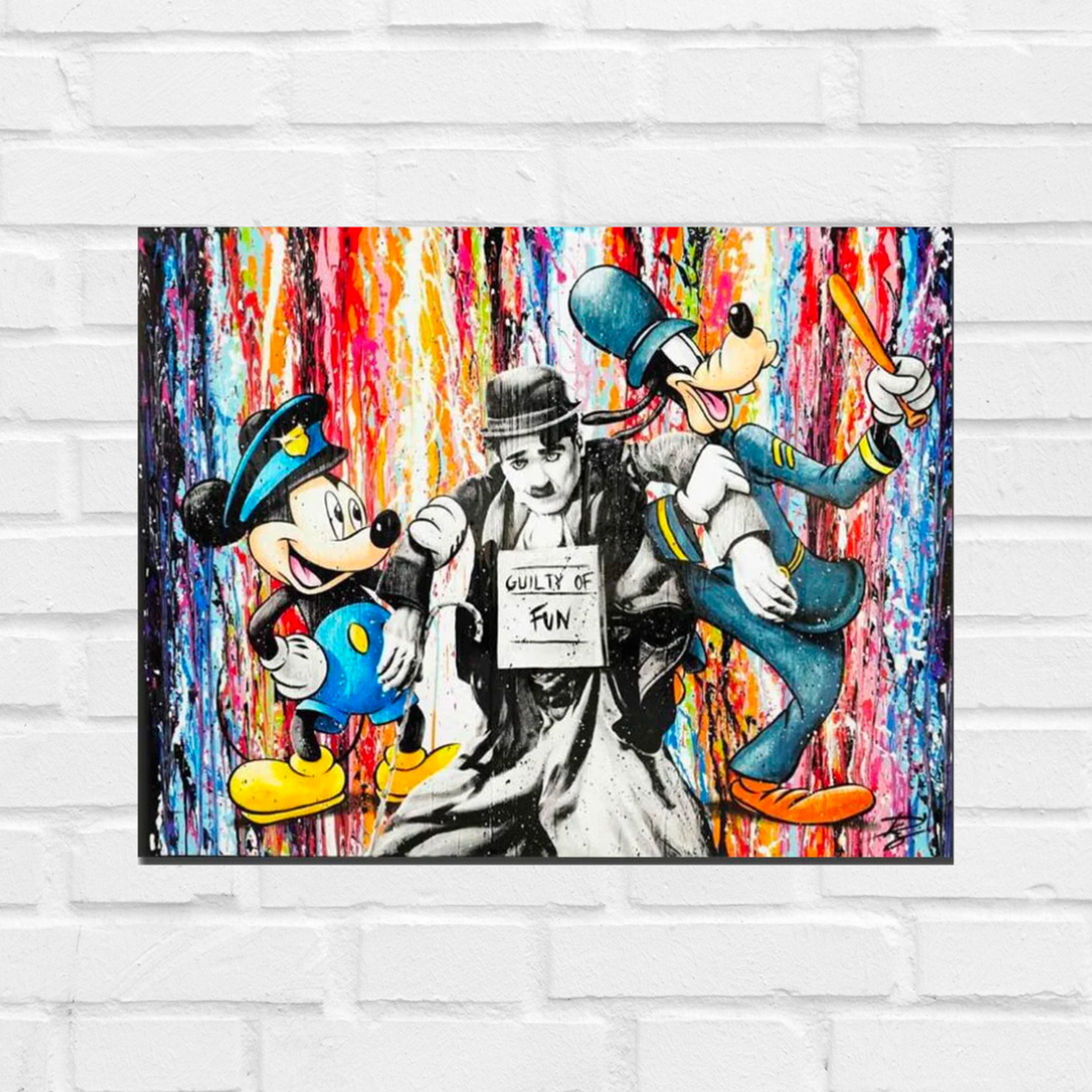 Disney Mickey Goofy and Charlie Canvas Wall Art-ChandeliersDecor.com
