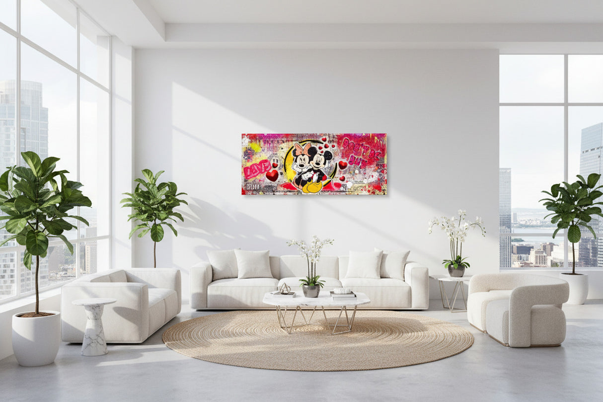 Disney Mickey Minnie Dollar Canvas Wall Art-ChandeliersDecor.com