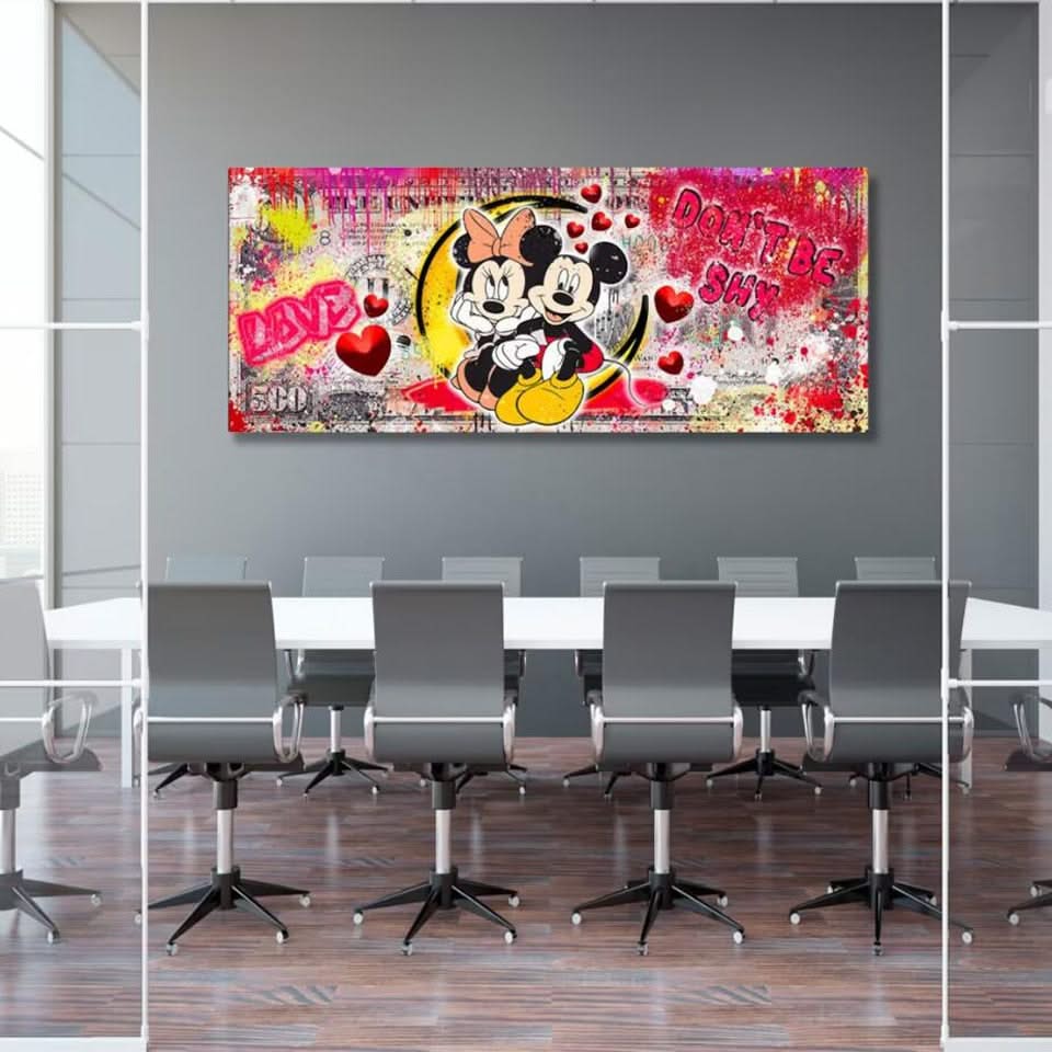 Disney Mickey Minnie Dollar Canvas Wall Art-ChandeliersDecor.com