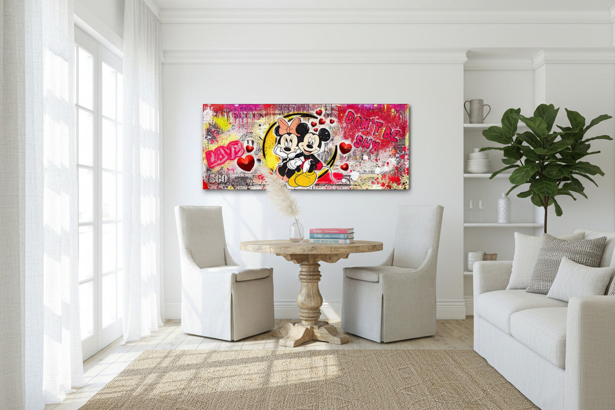 Disney Mickey Minnie Dollar Canvas Wall Art-ChandeliersDecor.com