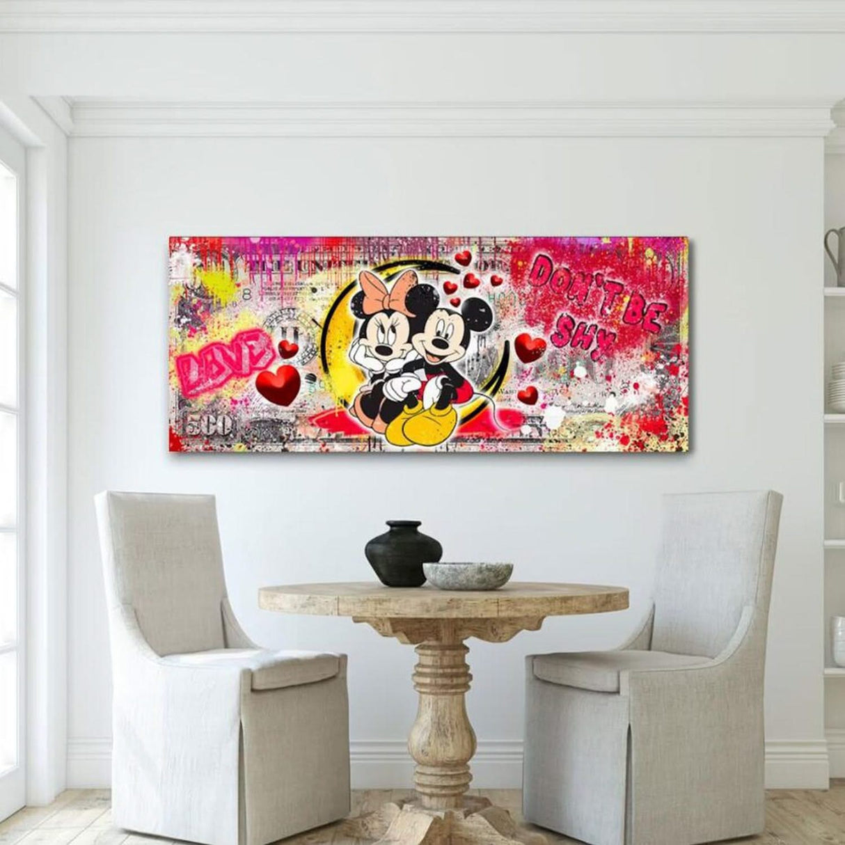 Disney Mickey Minnie Dollar Canvas Wall Art-ChandeliersDecor.com