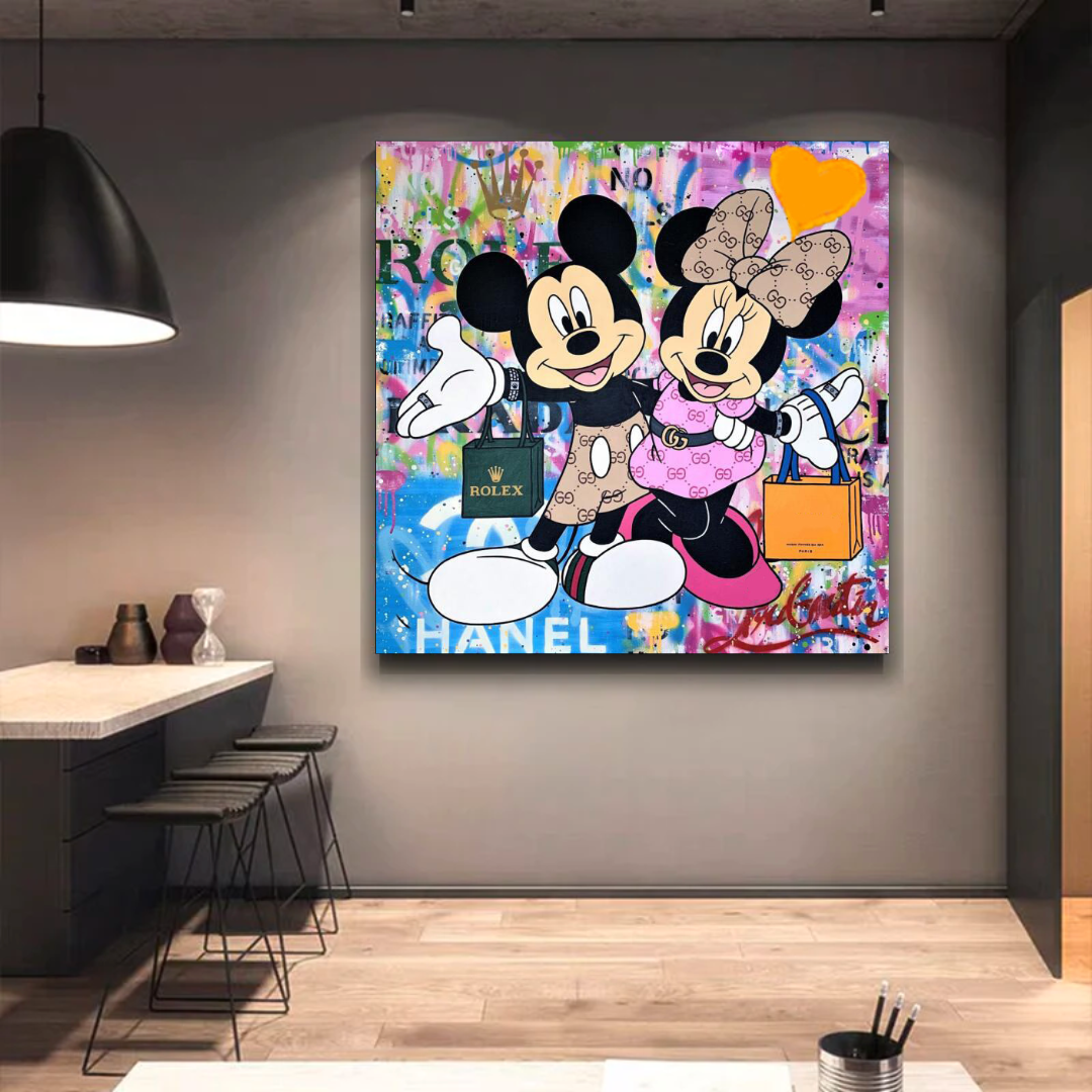 Disney Mickey & Minnie Mouse Canvas Wall Art-ChandeliersDecor.com