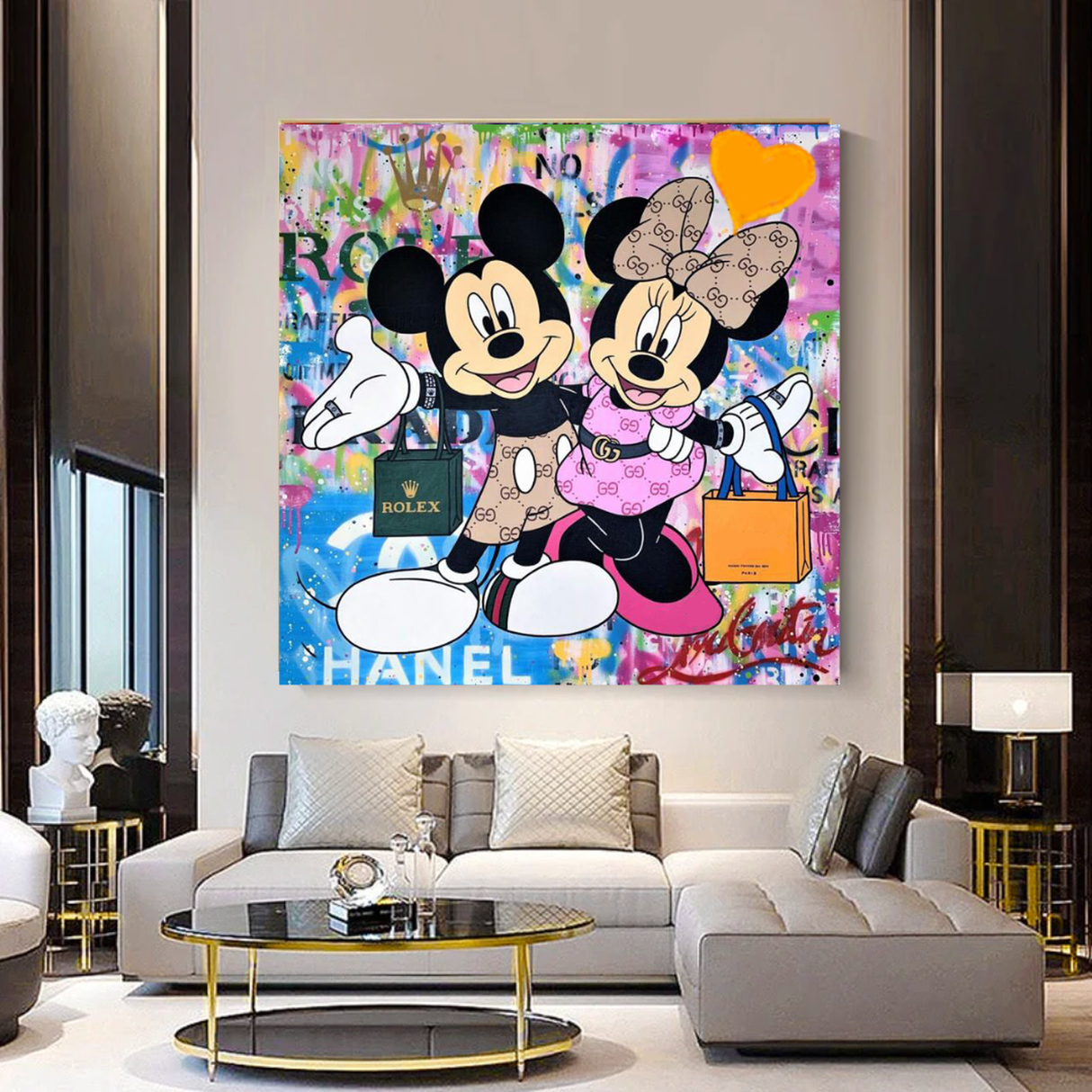 Disney Mickey & Minnie Mouse Canvas Wall Art-ChandeliersDecor.com