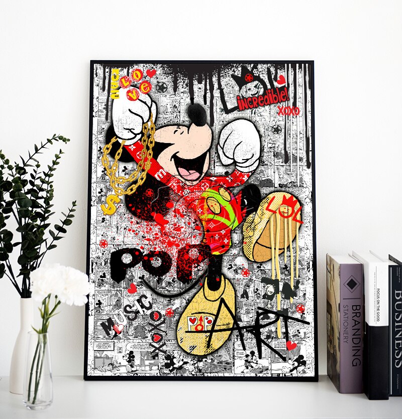ChandeliersDecor.com-Wall Posters-Disney Mickey Mouse Canvas Wall Art: Authentic & Vibrant