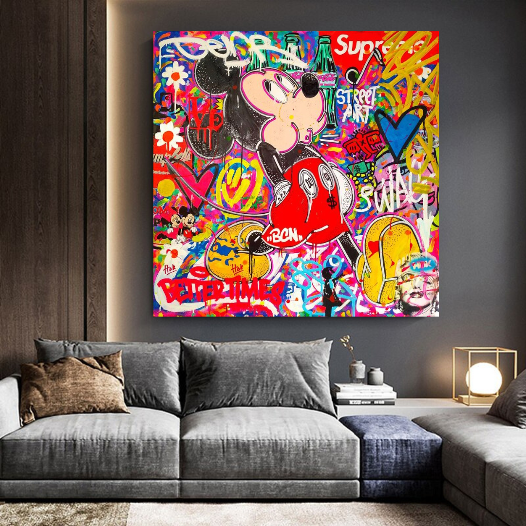 Disney Mickey Mouse Supreme Canvas Wall Art-ChandeliersDecor.com