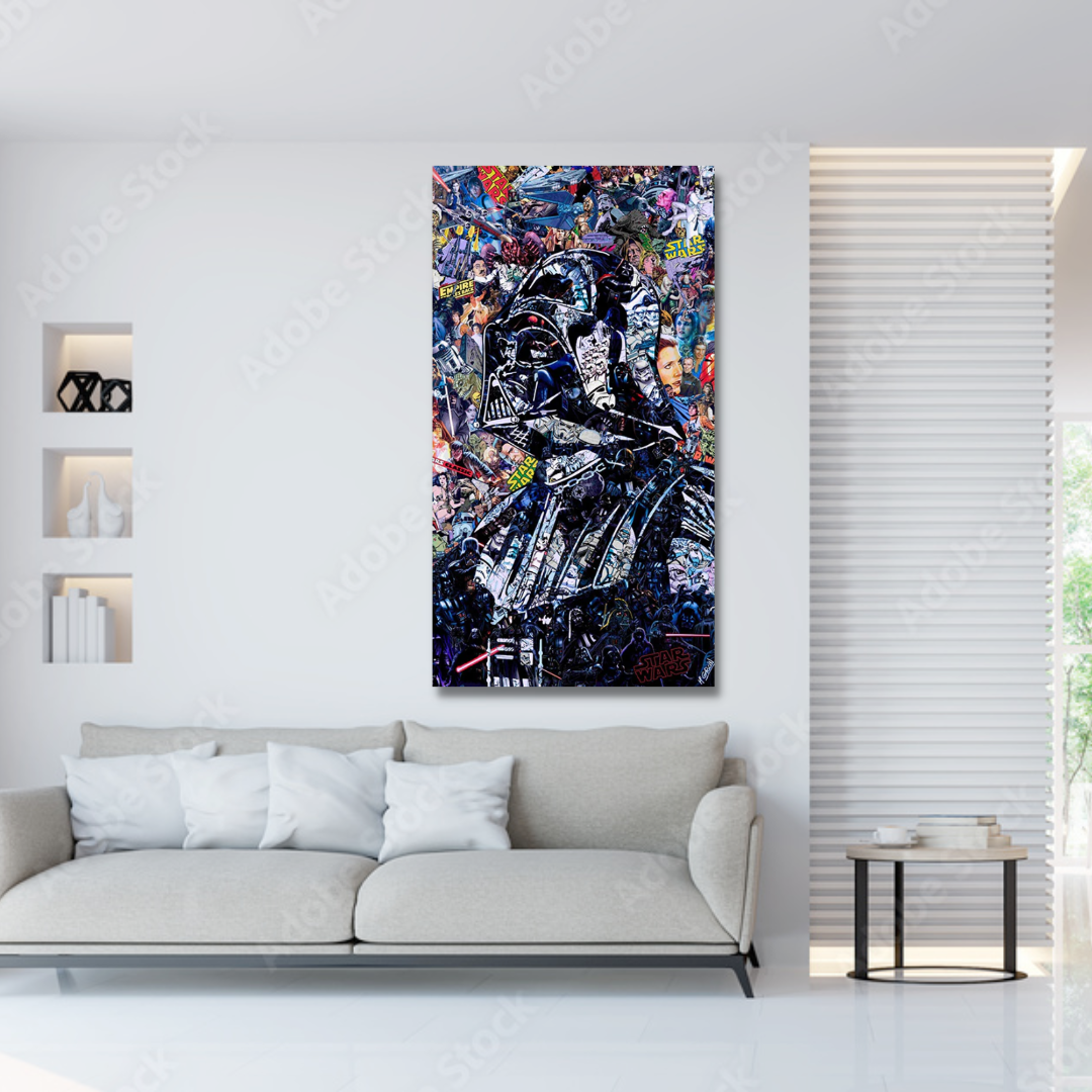 Disney Star Wars Poster Darth Vader Canvas Wall Art-ChandeliersDecor.com