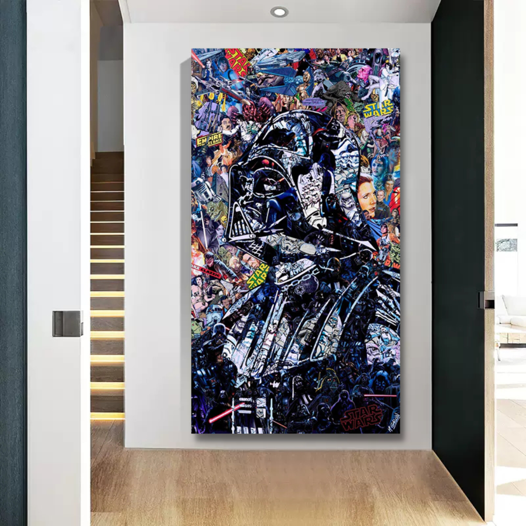 Disney Star Wars Poster Darth Vader Canvas Wall Art-ChandeliersDecor.com