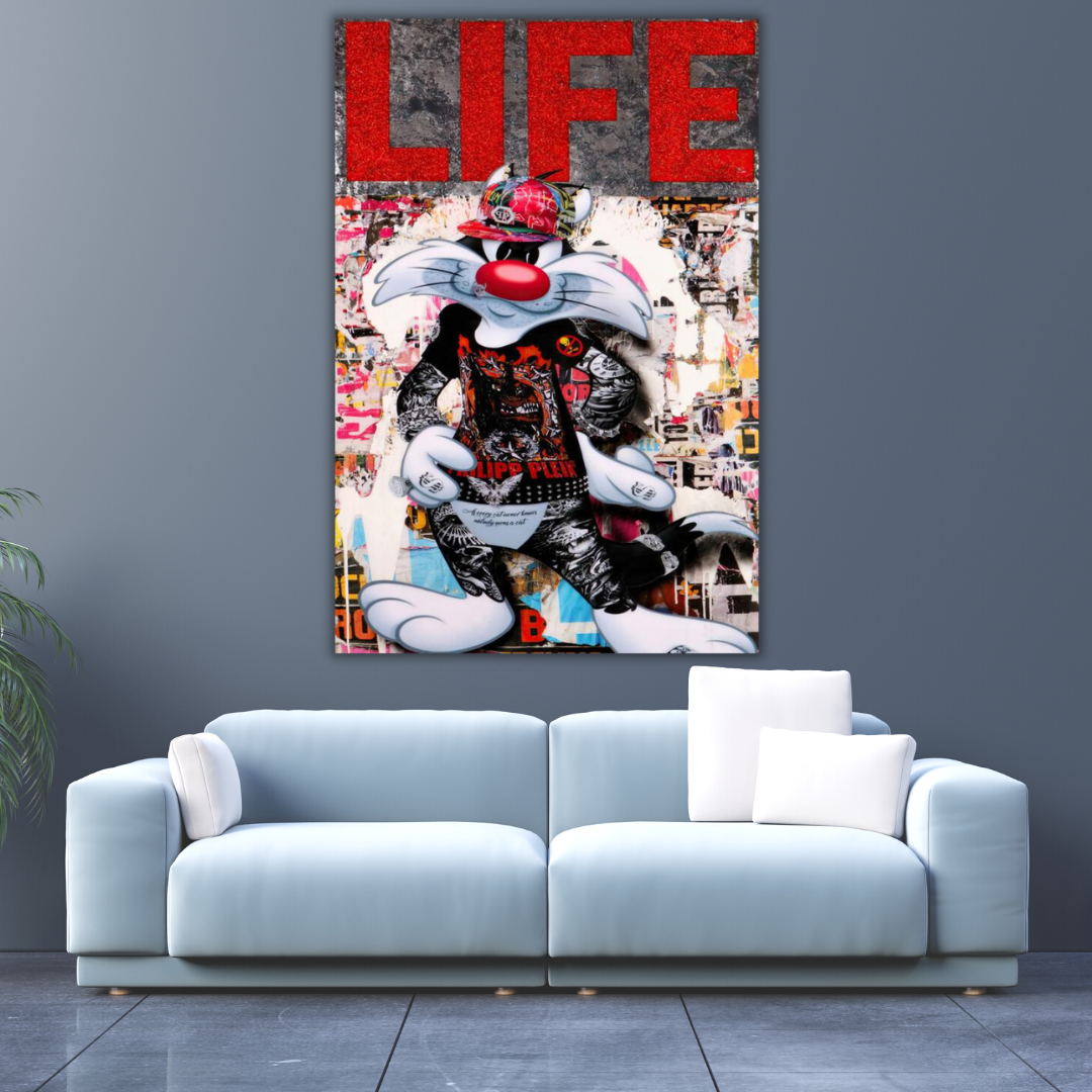 Disney Sylvester Wall Art for Pussycat - Limited Merchandise-ChandeliersDecor.com