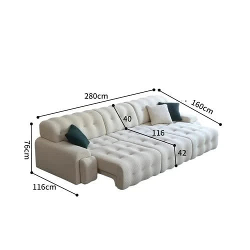 Divano Lazy Sofa Bed for Living Room-ChandeliersDecor.com