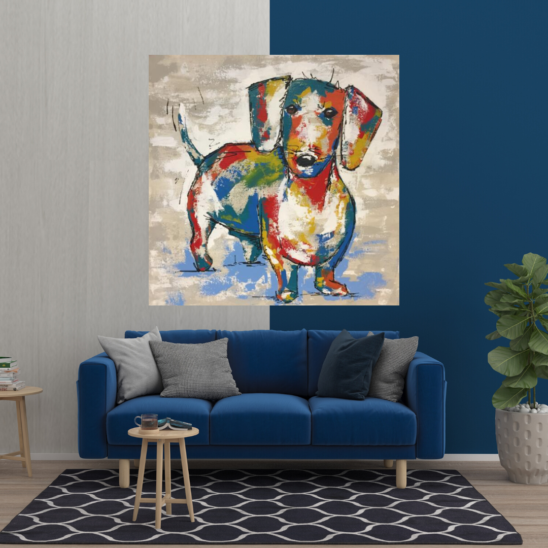ChandeliersDecor.com-Wall Posters-Dog Canvas Wall Art